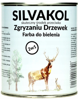 SILVAKOL 0,4L Środek przeciwko ogryzaniu drzew 2w1 Bielenie +ochrona