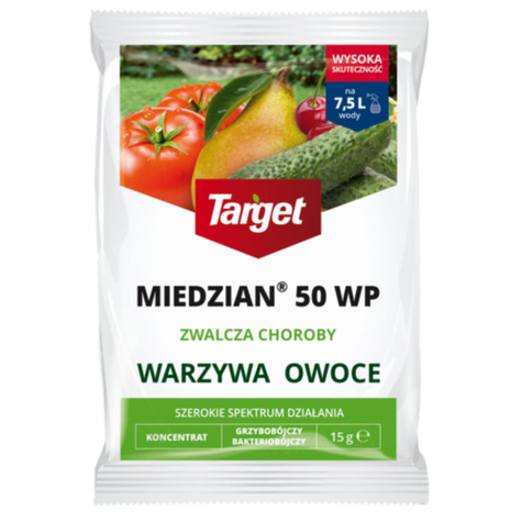 Miedzian 50 WP Zaraza ziemniaka Kędzierzawość liści brzoskwini 15g