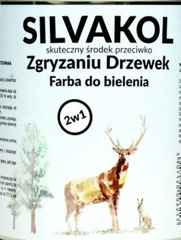 SILVAKOL 0,8L Środek przeciwko ogryzaniu drzew 2w1 Bielenie +ochrona