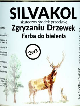 SILVAKOL 0,8L Środek przeciwko ogryzaniu drzew 2w1 Bielenie +ochrona